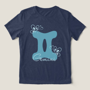Gemini Astrologie Geburtszeichen Zodiac Schmetterl Tri-Blend Shirt