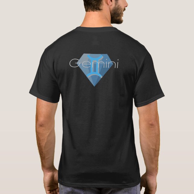 Gemini Astrologie Signature T - Shirt  (Rückseite)