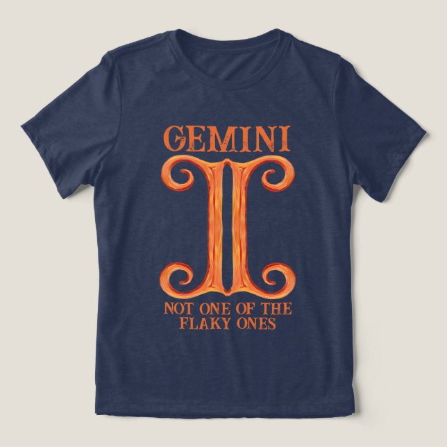 Gemini Astrologie Zwillinge Geburtszeichen zodiac  Tri-Blend Shirt (Design Vorderseite)