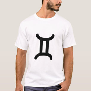 Gemini Astrologisches Symbol Zeichen 6 T-Shirt