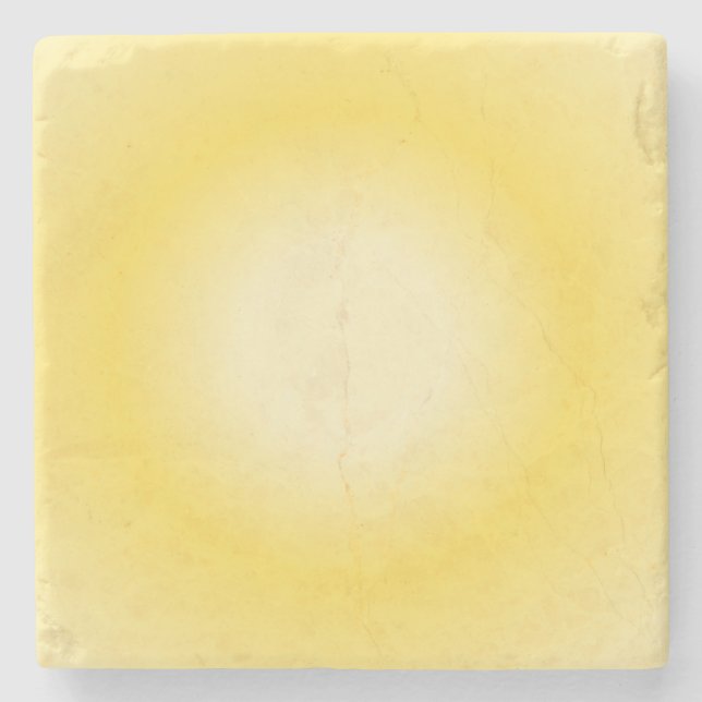 Gemini Aura Gradient, Gemini Zodiac, Gelbe Aura Steinuntersetzer (Vorderseite)