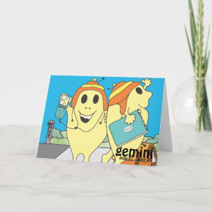 Gemini Birthday Card Karte