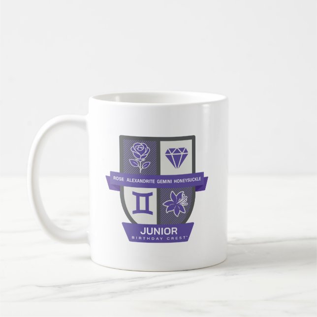 Gemini Birthday Crest™ for June 1-21 Mug Kaffeetasse (Links)