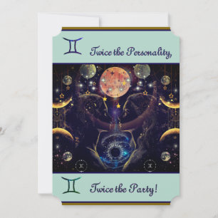 Gemini Birthday Einladung