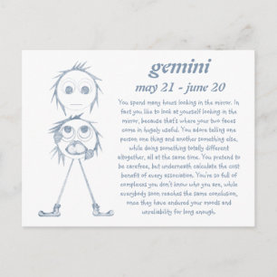 Gemini [ - BitchScope - ] Postkarte