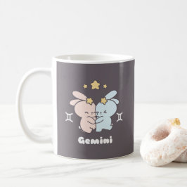 Gemini Bunnies Cuddles - Zodiac Harmony Kaffeetasse