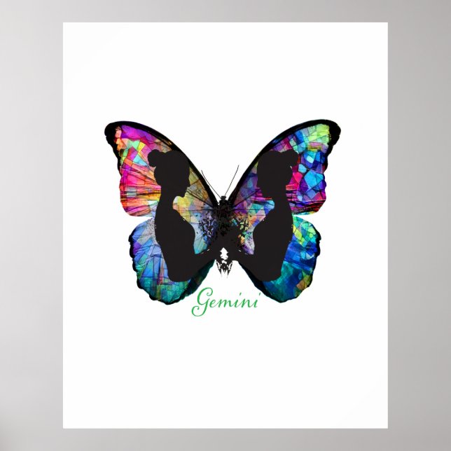 GEMINI - BUTTERFLY &TWINS POSTER (Vorne)