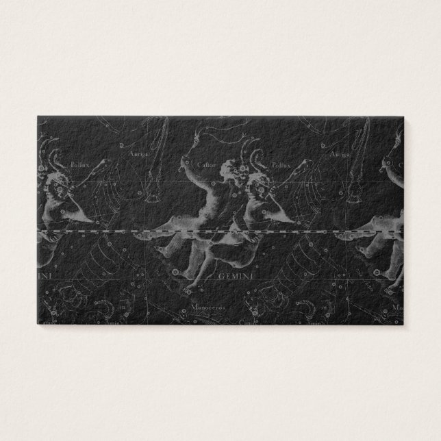 Gemini Constellation Map Gravur von Hevelius (Vorderseite)
