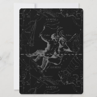 Gemini Constellation Map Gravur von Hevelius