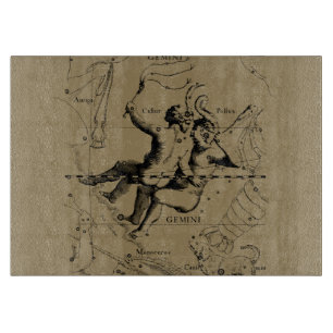 Gemini Constellation Zodiac Hevelius 1690 Schneidebrett