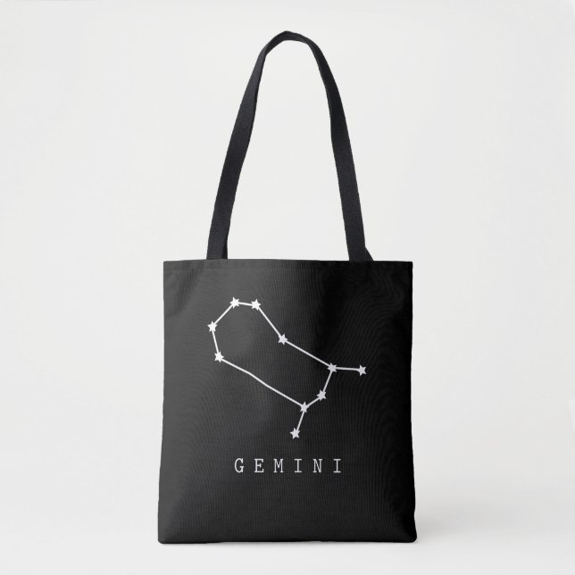 Gemini Constellation Zodiac Sign Tote Bag (Vorderseite)