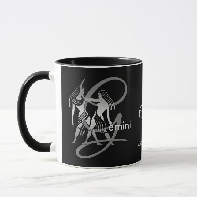 Gemini ♊ die Zwillinge - Zodiac-Zeichen Tasse (Links)