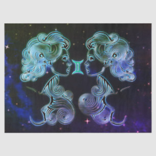 Gemini die Zwillinge zodiakisches Gewebepapier Seidenpapier