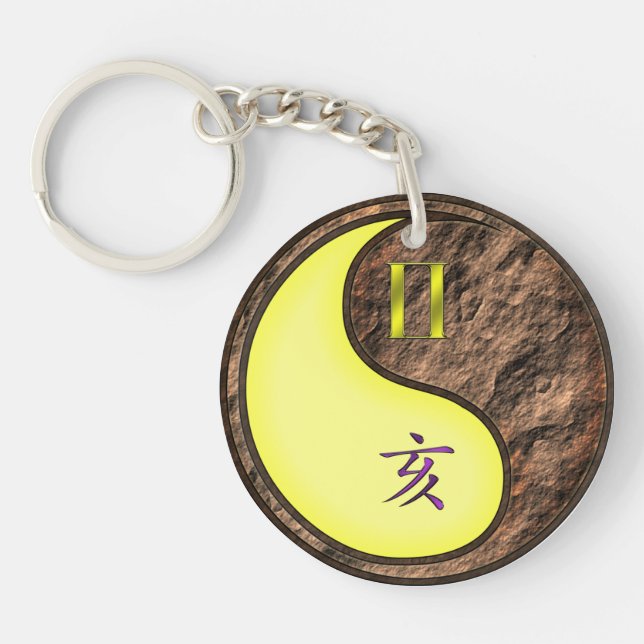 Gemini & Earth Boar Schlüsselanhänger (Vorderseite)