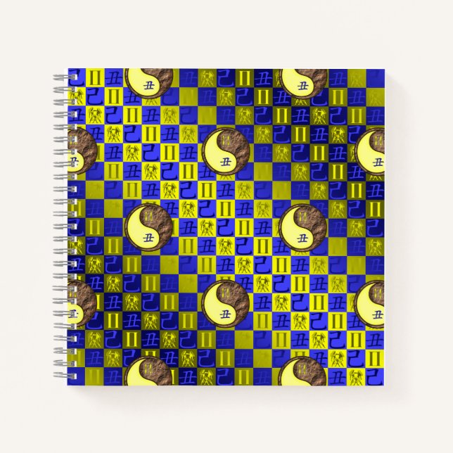 Gemini & Earth Ox Notizbuch (Vorderseite)