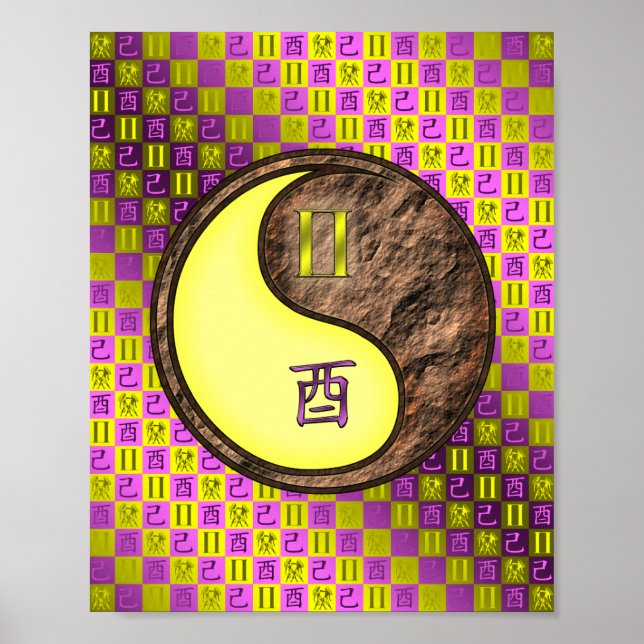 Gemini & Earth Rooster Poster (Vorne)