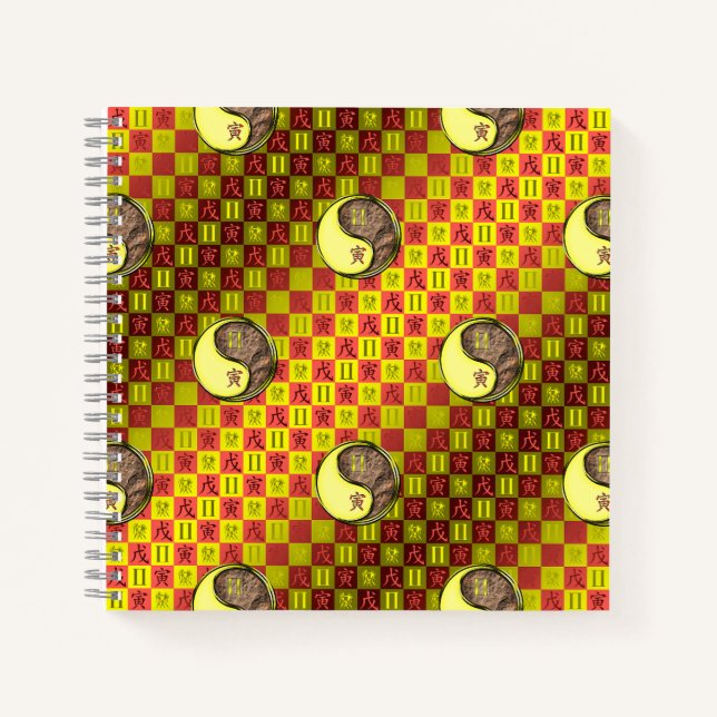 Gemini & Earth Tiger Notizbuch (Vorderseite)