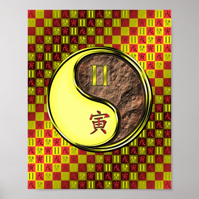 Gemini & Earth Tiger Poster (Vorne)