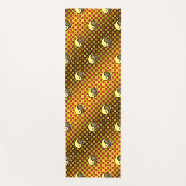 Gemini & Earth Tiger Yogamatte (Vorderseite)