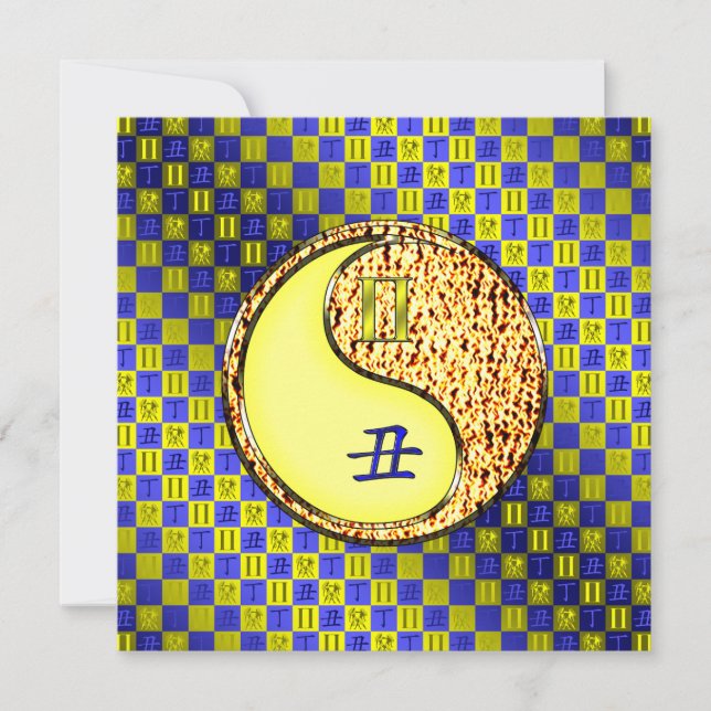 Gemini & Fire Ox Karte (Vorderseite)