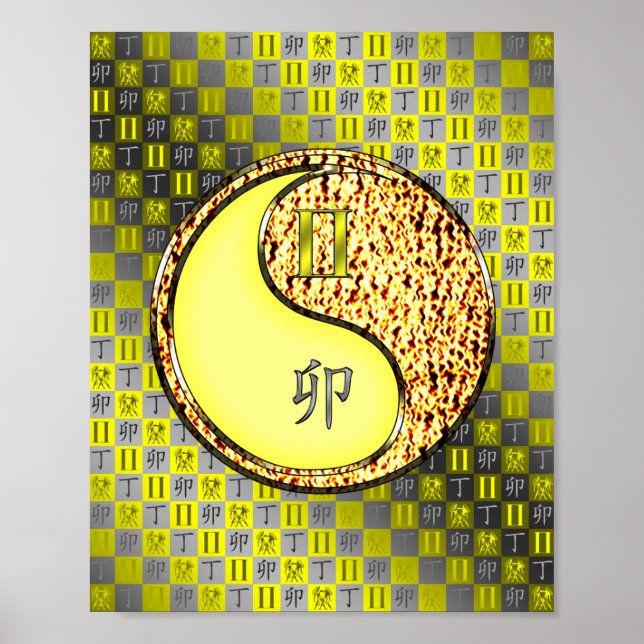 Gemini & Fire Rabbit Poster (Vorne)