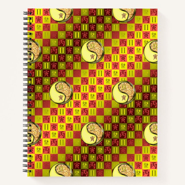 Gemini & Fire Tiger Notizbuch (Vorderseite)