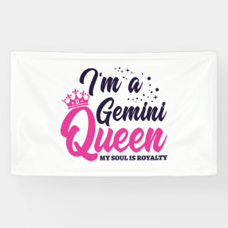 Gemini Geburtstag Königin Astrologie Zodiac Sign S Banner