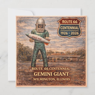 Gemini Giant Route 66 Reisekarte