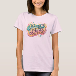 Gemini Groove   Retro-Sternzeichen-Astrologie-T-Sh T-Shirt
