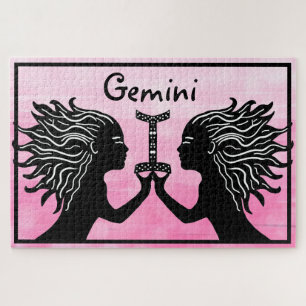 Gemini Hand Dragon Art Horoskop Zodiac Puzzle