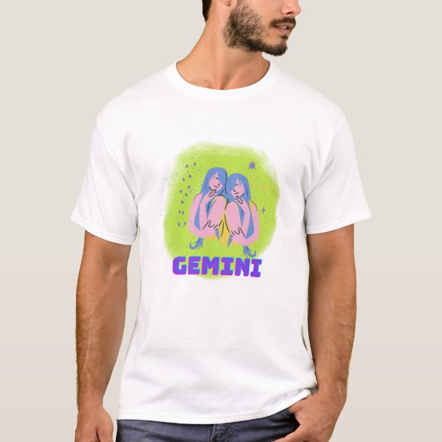 GEMINI, HOROSCOPE , UNTERZEICHNUNGEN T-Shirt (Vorderseite)