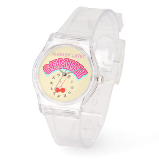 GEMINI ist bereits spät Armbanduhr