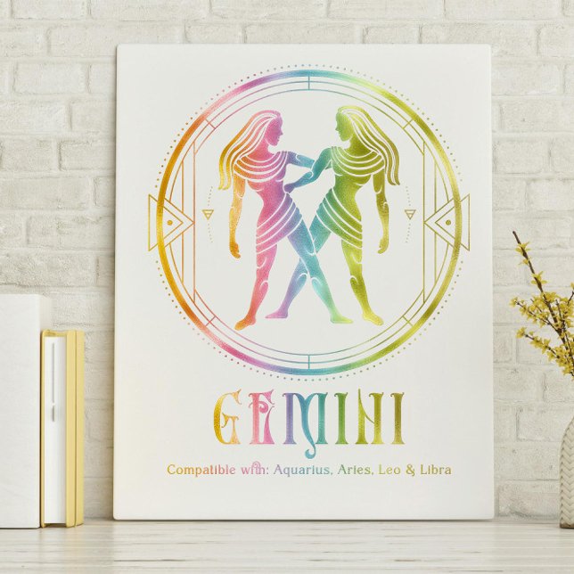 Gemini-Kompatibilität Leinwanddruck (Von Creator hochgeladen)