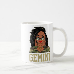 Gemini Loco Sy Black Camouflage Melanin Girl Kaffeetasse