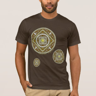 Gemini Mandala Das dunkle Shirt der Männer