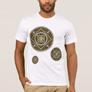 Gemini Mandala Herren Leichtes Hemd T-Shirt