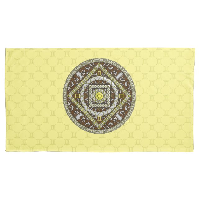 Gemini Mandala Pillowcase Kissenbezug (Vorderseite)
