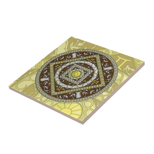 Gemini Mandala Tile Fliese (Seite)