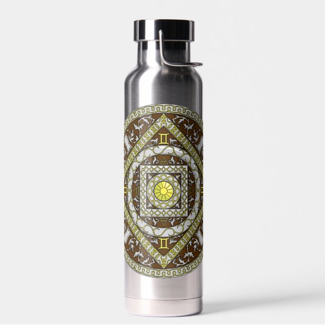 Gemini Mandala Trinkflasche (Links)