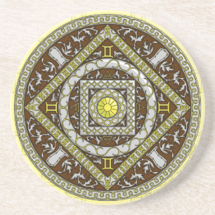 Gemini Mandala Untersetzer