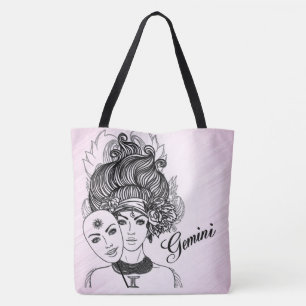 Gemini Masked Lady Zodiac Pink