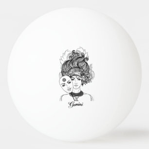 Gemini Masked Lady Zodiac Tischtennisball