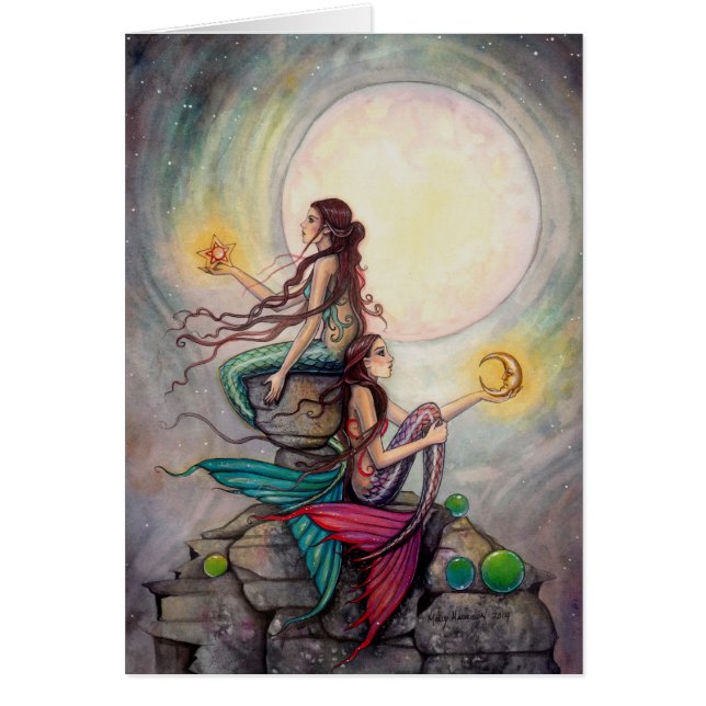 Gemini Mermaids Fantasy Art (Vorne)