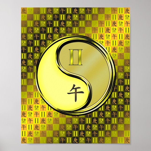 Gemini & Metal Horse Poster (Vorne)