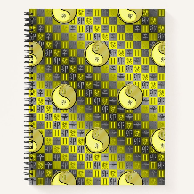 Gemini & Metal Rabbit Spiral Notizbuch (Vorderseite)