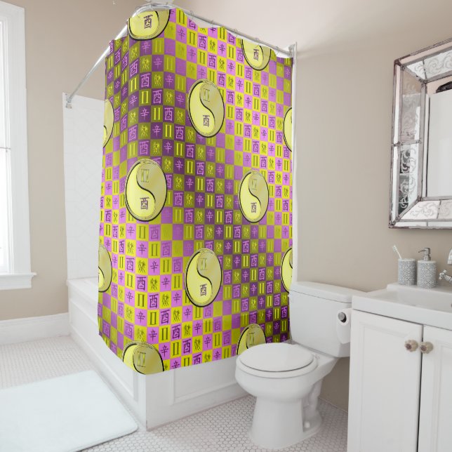 Gemini & Metal Rooster Duschvorhang (Beispiel)