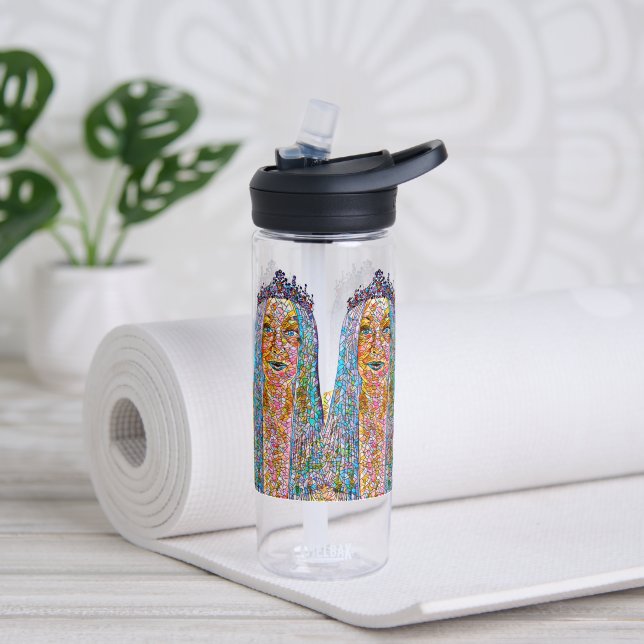 Gemini Mosaic Queen Trinkflasche (Yoga)