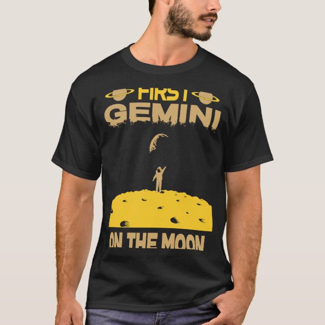 Gemini On The Moon T-Shirt (Vorderseite)