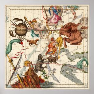 Gemini, Orion, Krebs, Taurus, Canis und andere Poster