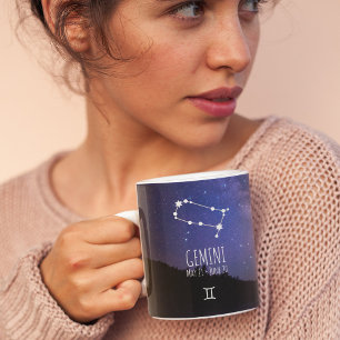 Gemini Personalisierte Sternbilder Kaffeetasse